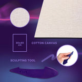 OKTO Air-Dry Clay 3D Painting Kit - #parkguellbarcelona (11.8 x 15.7 in)