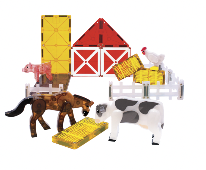 Magna-Tiles Farm Animals Set