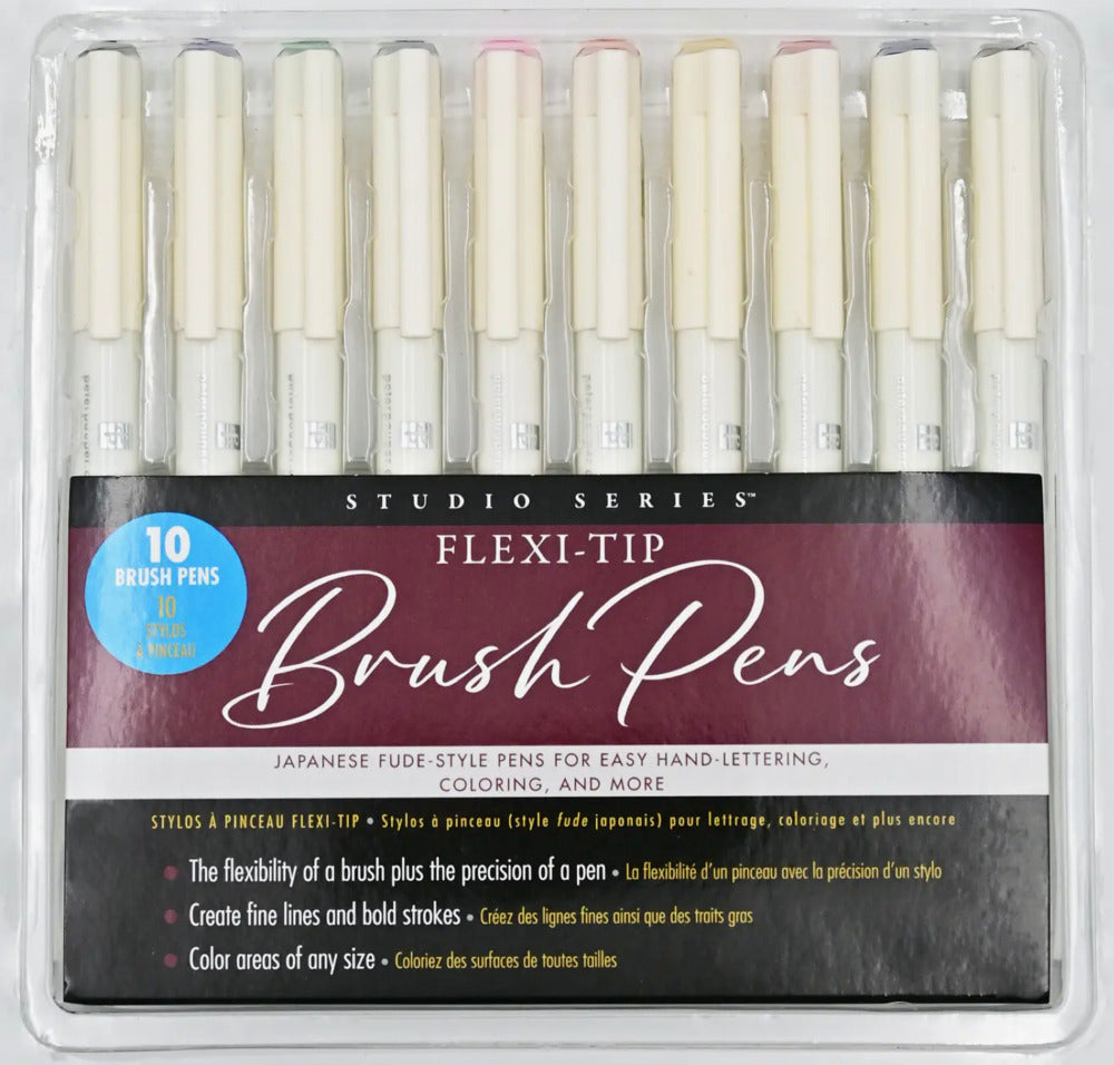 Flexi-Tip Brush Pens - Set of 10