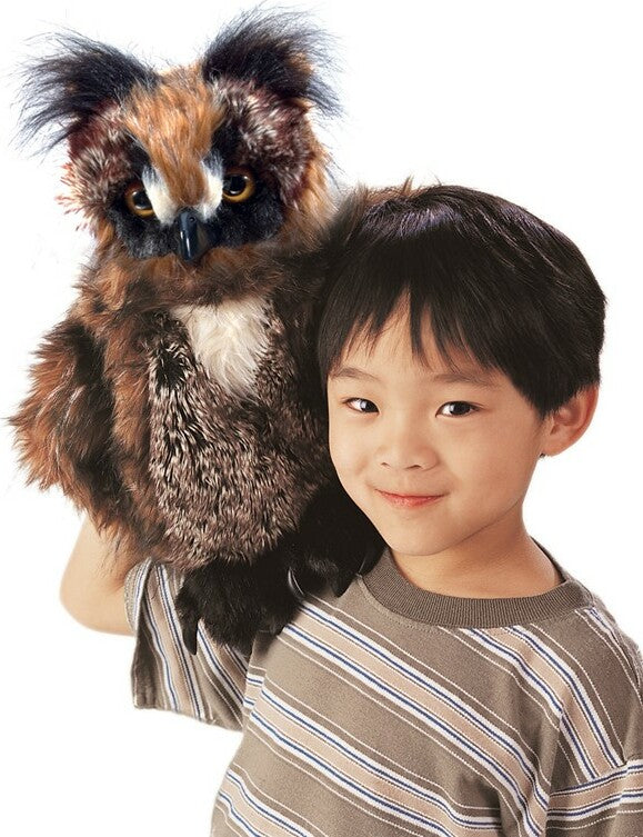 Great Horned Owl Hand Puppet