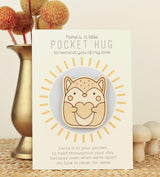 Fox Pocket Hug, Wooden Token of Love