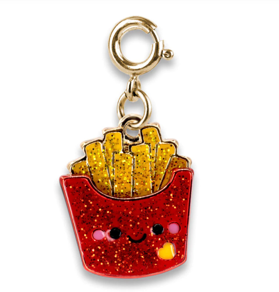 Gold Glitter French Fries Charm