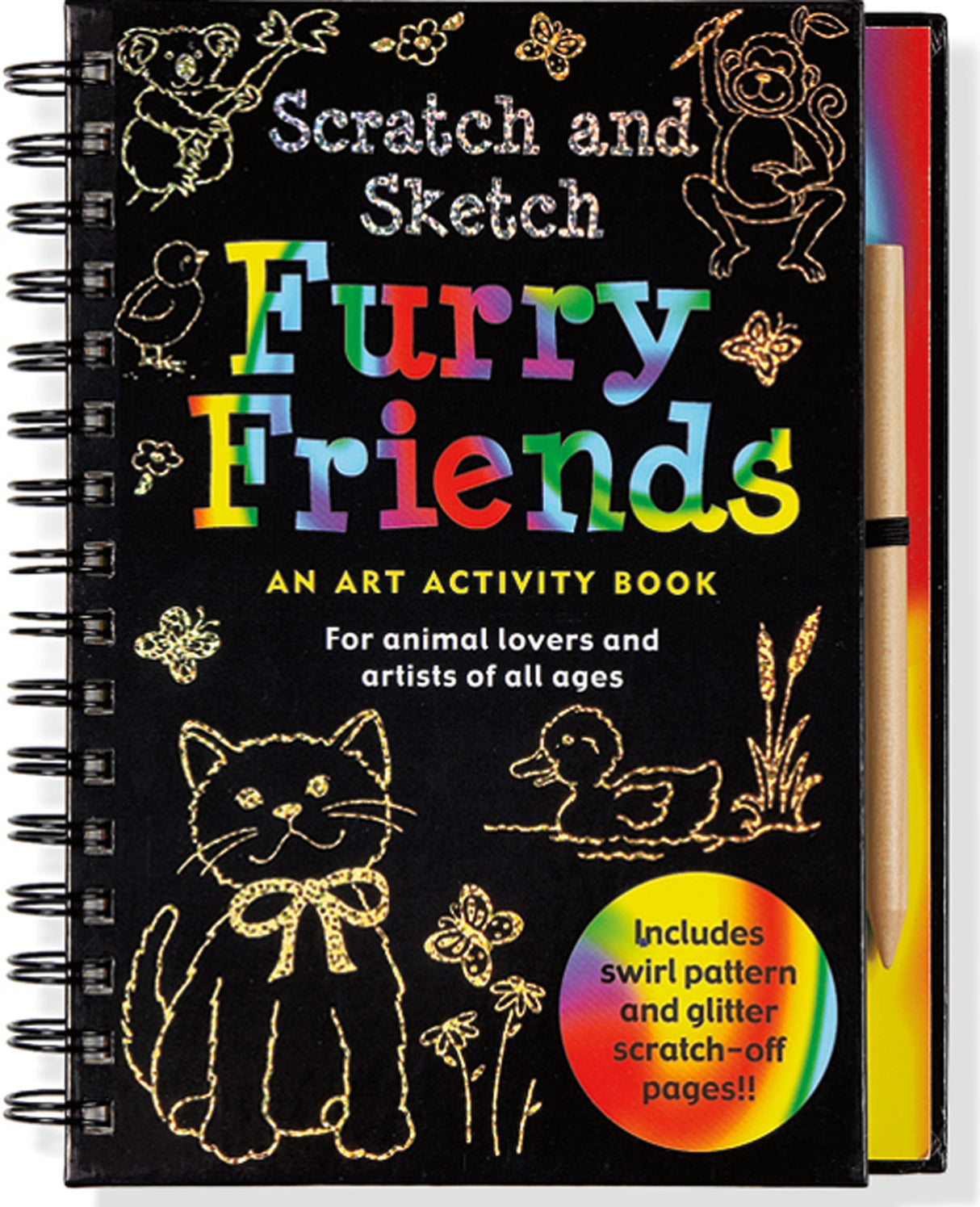 Scratch and Sketch Trace Along Furry Friends