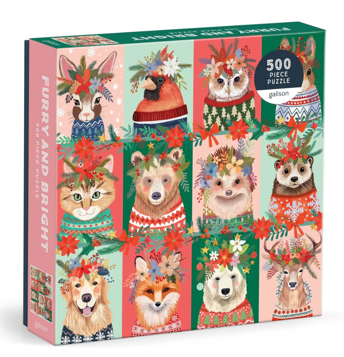 500 Piece Puzzle, Furry And Bright