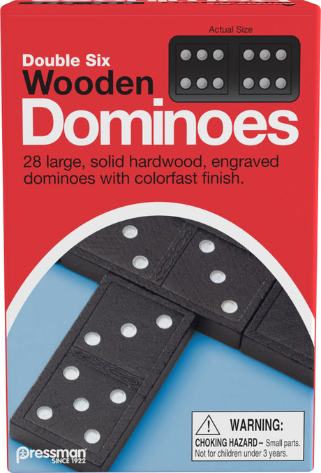 Dominoes: Double Six Wooden Dominoes