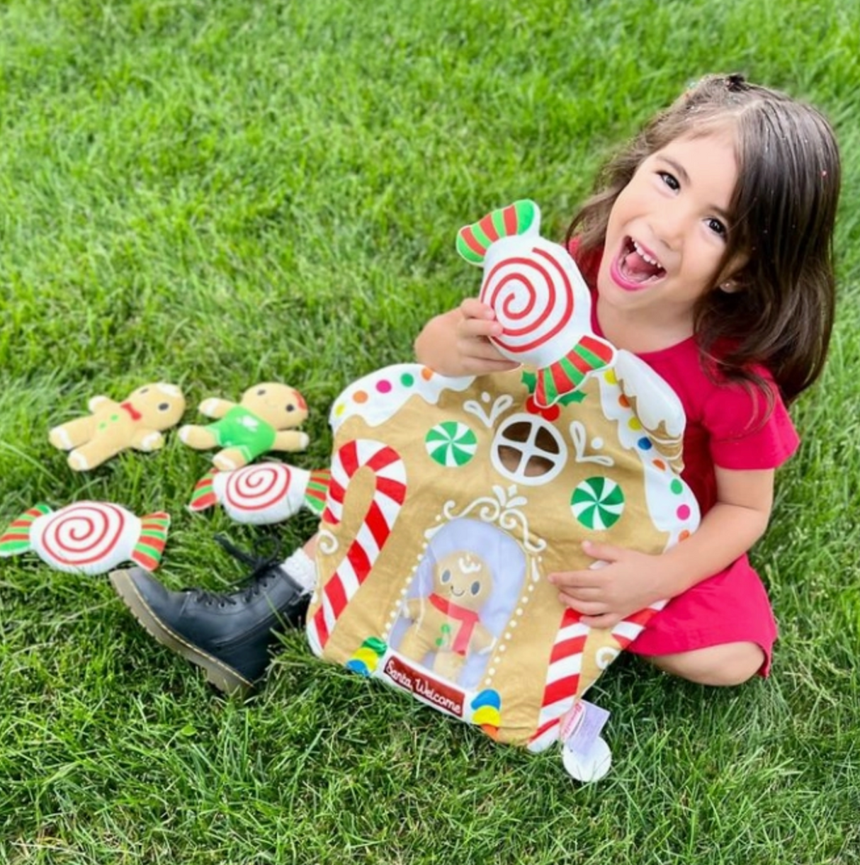 Mini Plushies in Gingerbread House