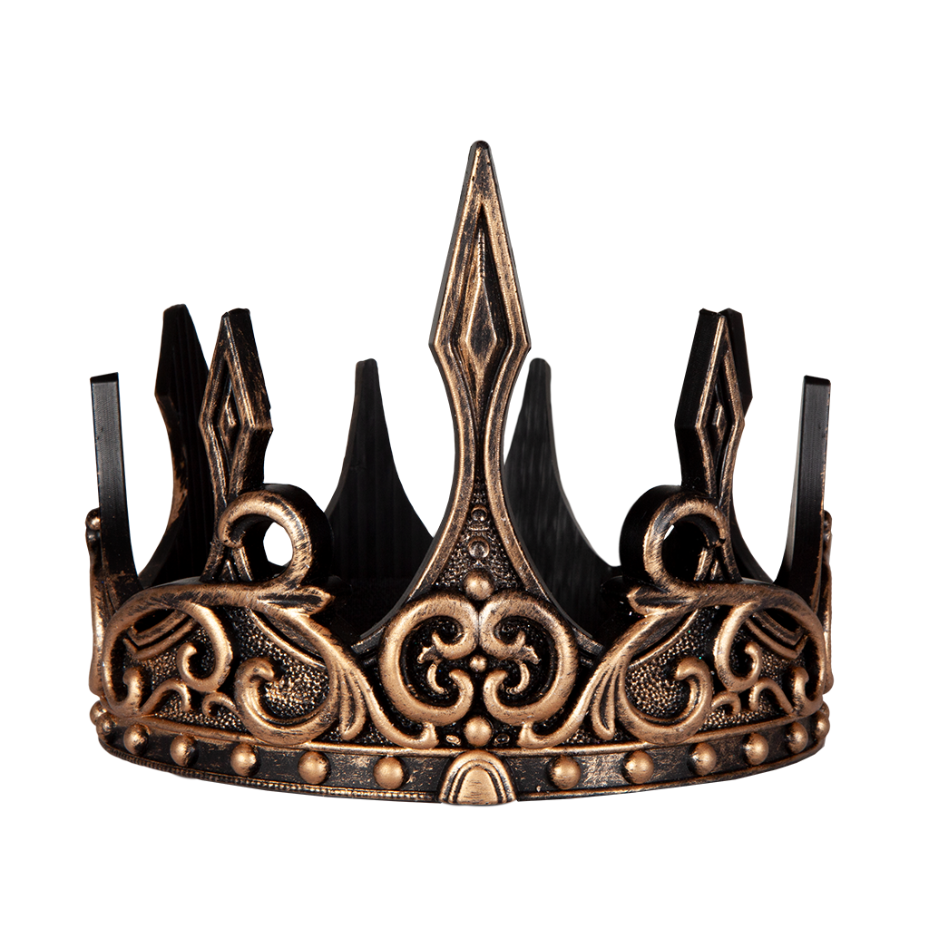 Medieval Crown, Gold/Black