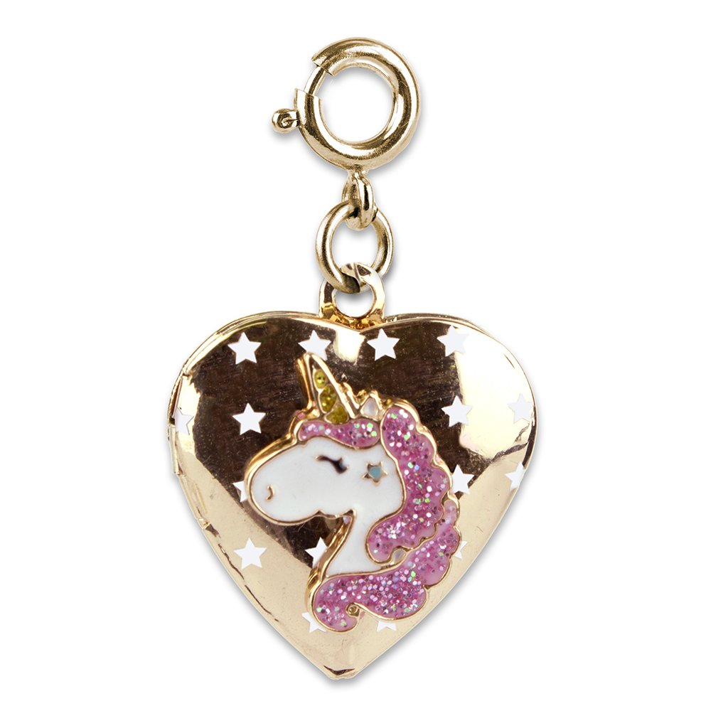 Gold Unicorn Locket Charm