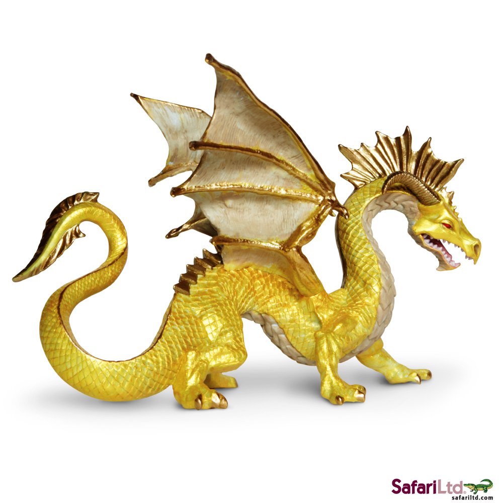 Golden Dragon Figurine