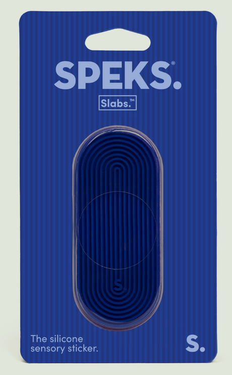Speks Slabs Groove Blue - Sensory Silicone Sticker