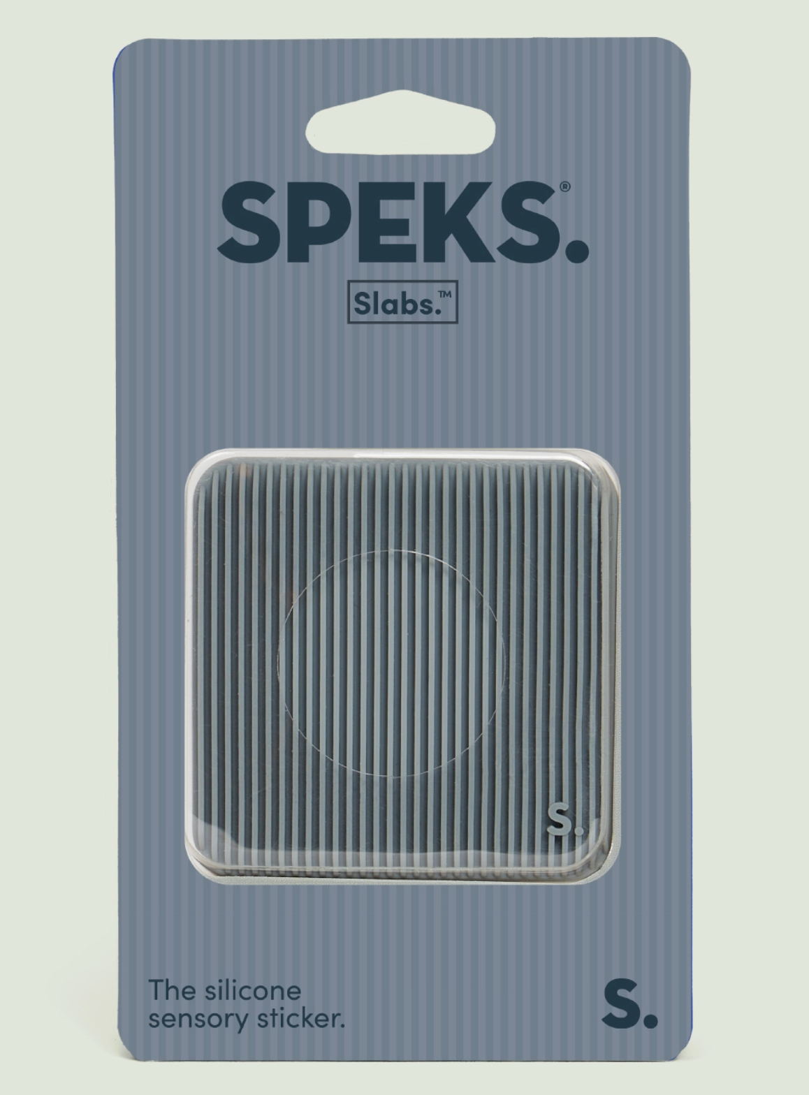 Speks Slabs Groove Gray - Sensory Silicone Sticker