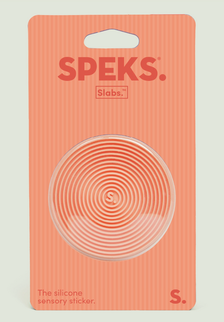 Speks Slabs Groove Orange - Sensory Silicone Sticker