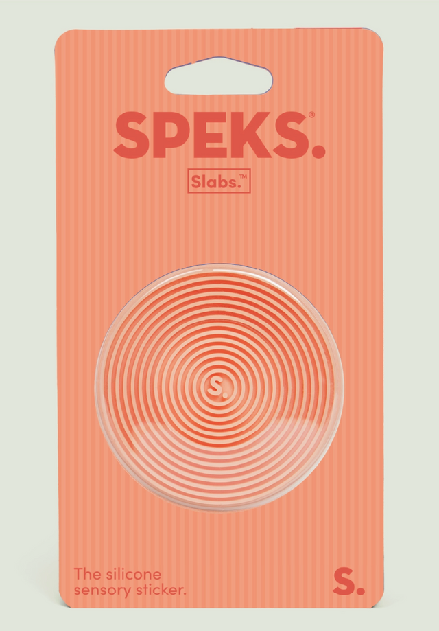 Speks Slabs Groove Orange - Sensory Silicone Sticker