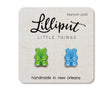 Gummy Bear Earrings - Green and Blue Lilliput Little Things