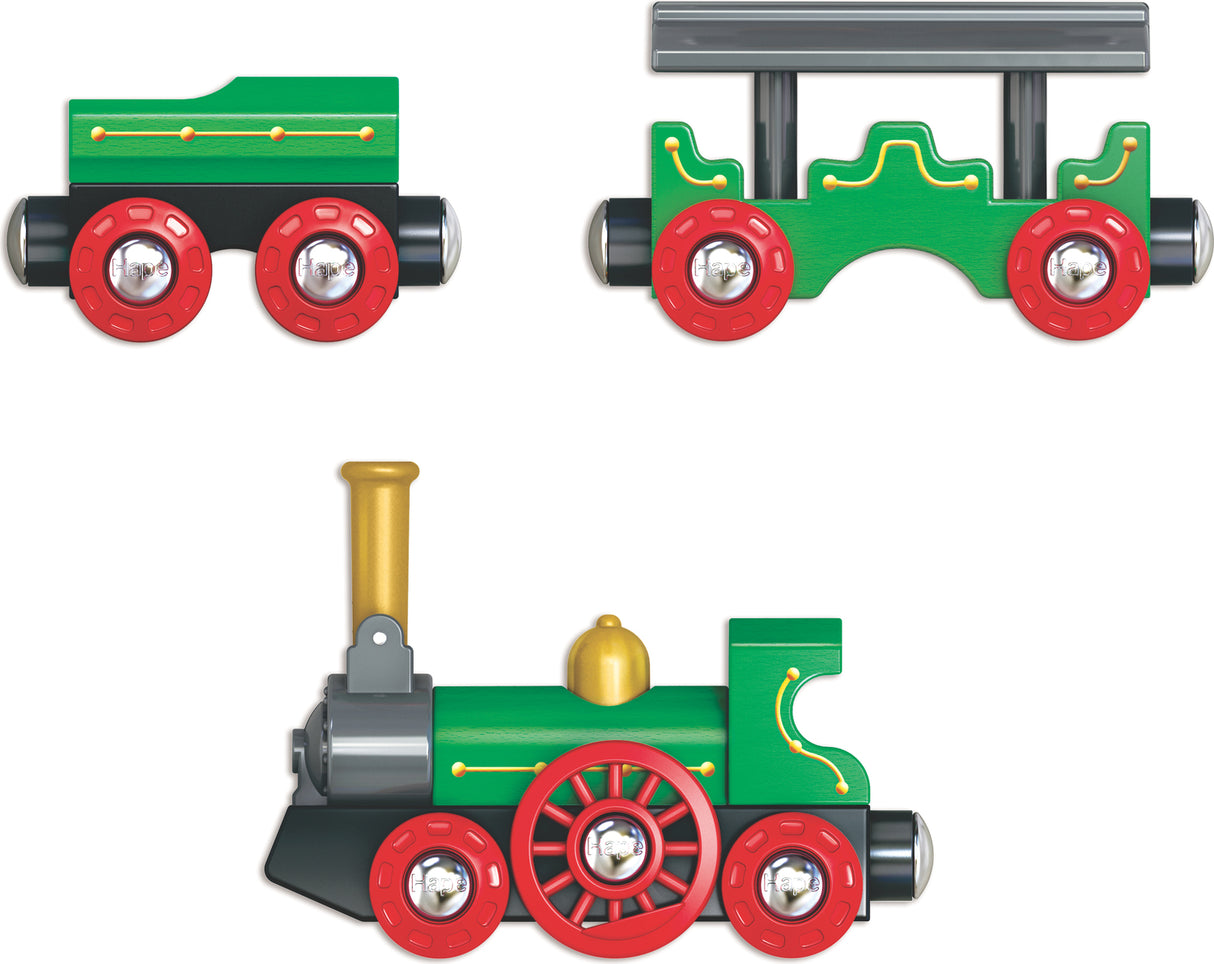 Retro Train with Foldable Chimney