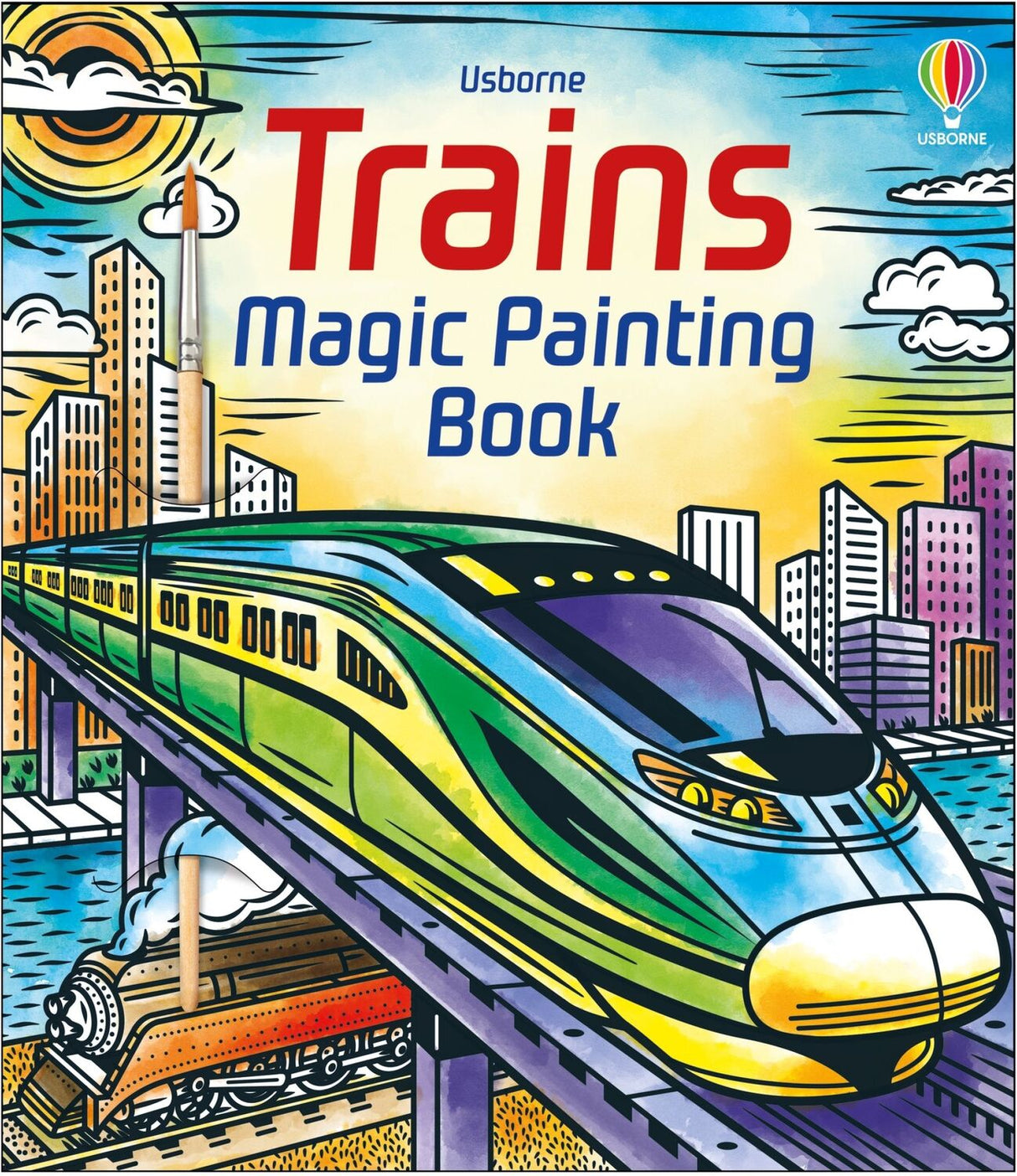 Trains Magic Painting Book