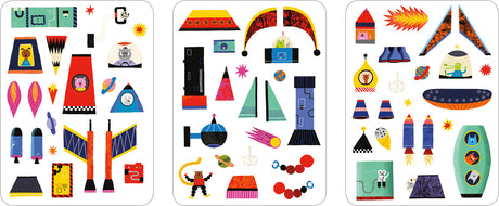 Rocket Ships Magnetic Build-it