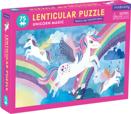 Unicorn Magic 75 Piece Lenticular Puzzle