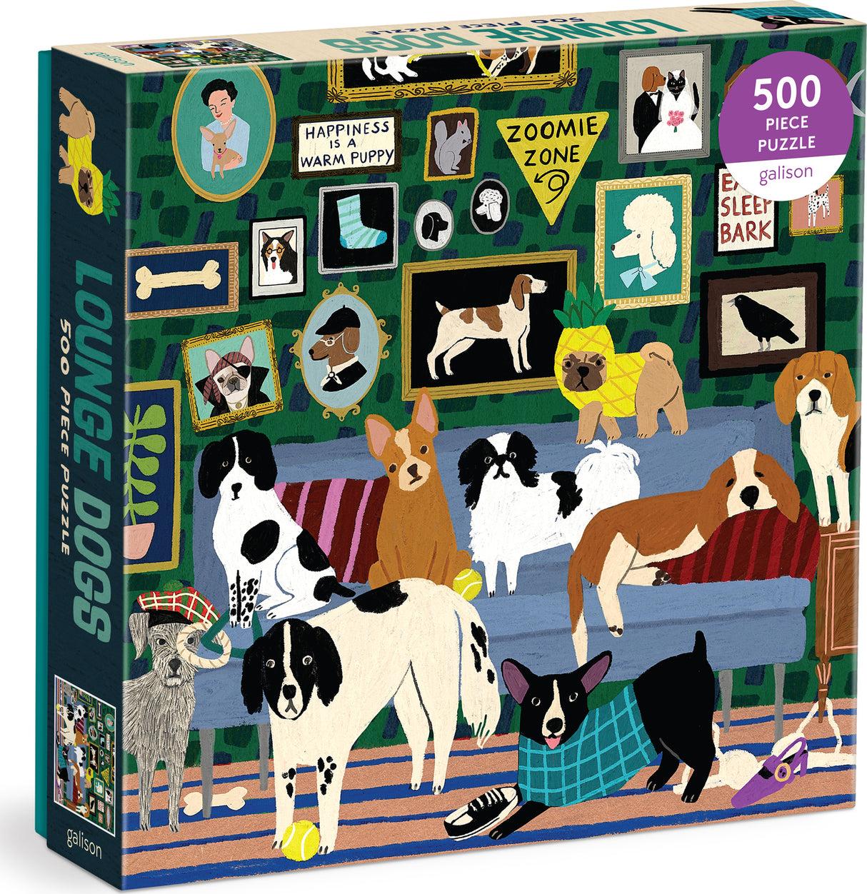 Lounge Dogs 500 Piece Puzzle