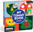 My Tummy Book Nature: High-Contrast Fold-Out Book That Stands for Tummy Time, Baby-Safe Mirror Inside!
