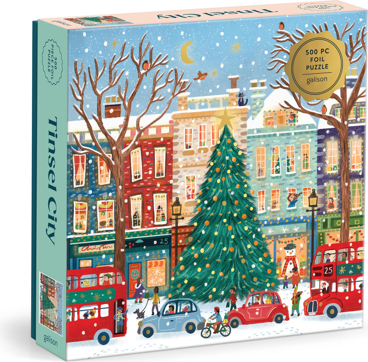 Tinsel City 500 Piece Foil Puzzle