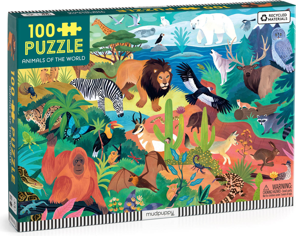 Animals of the World 100 Piece Puzzle