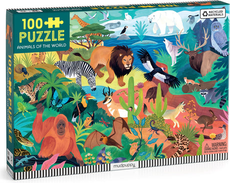 Animals of the World 100 Piece Puzzle