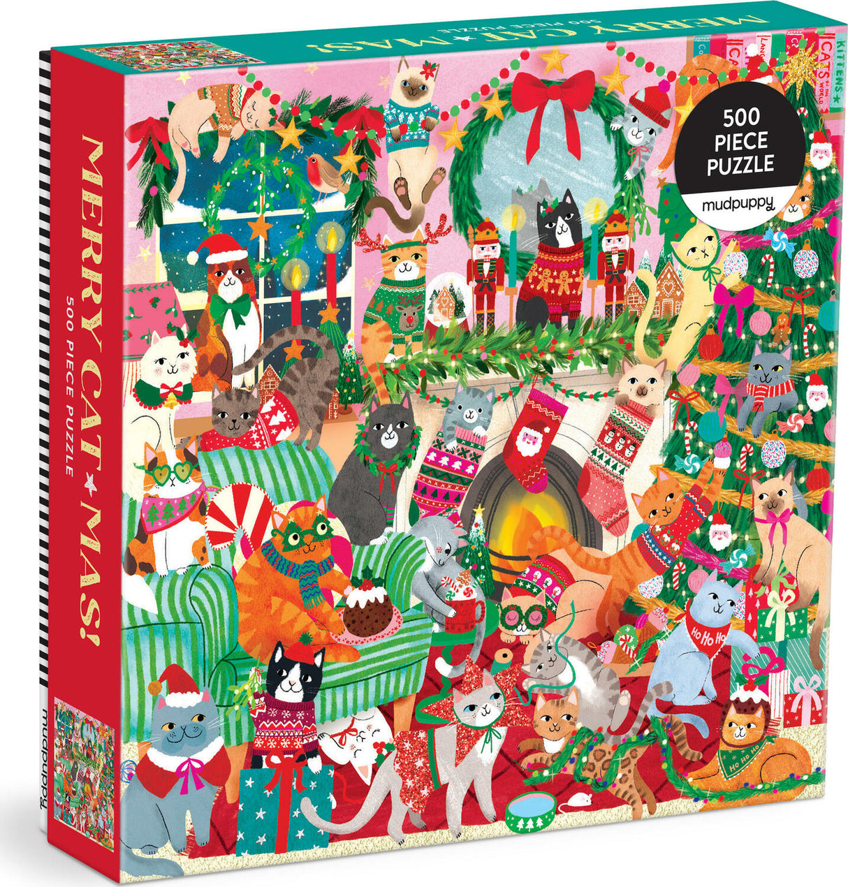 Merry Catmas! 500 Piece Family Puzzle