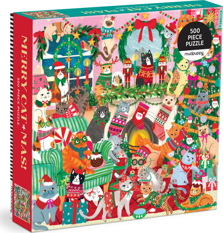 Merry Catmas! 500 Piece Family Puzzle
