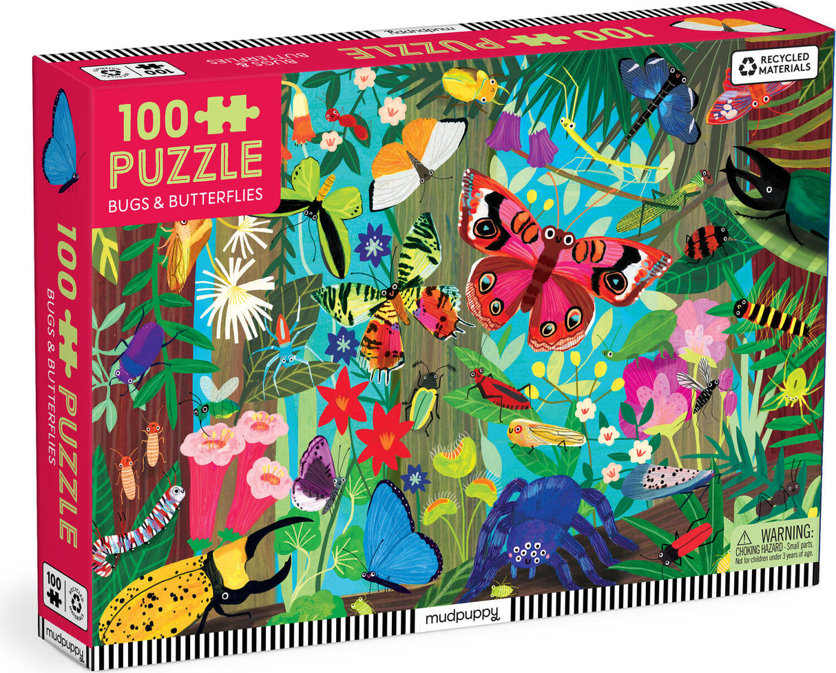 Bugs & Butterflies 100 Piece Puzzle