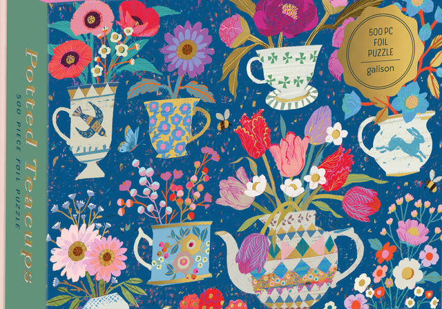 Victoria Ball Potted Teacups 500 Piece Foil Puzzle