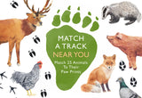 Match a Track Near You: Match 25 Animals to Their Paw Prints