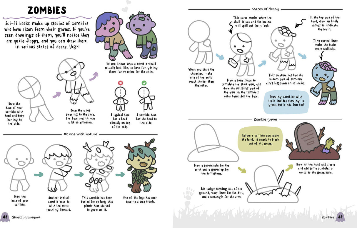 How to Draw Cute Spooky Stuff