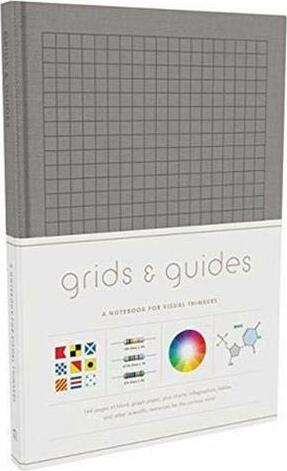 Grids & Guides (Gray): A Notebook for Visual Thinkers (blank deluxe clothbound journal with grid, dot, and graph patterns, great gift for designers, architects, and creative directors)