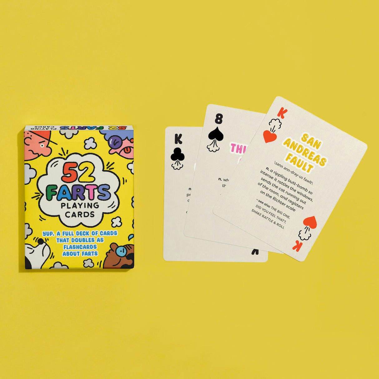 52 Farts Playing Cards: Yup, A Full Deck of Cards That Doubles As Flashcards About Farts