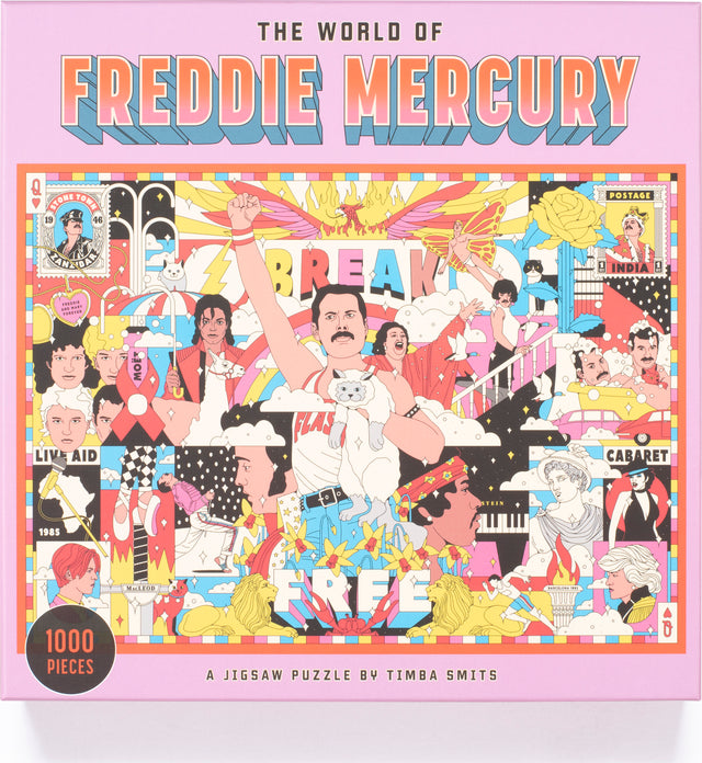 The World of Freddie Mercury 1000 Piece Puzzle: A Jigsaw Puzzle