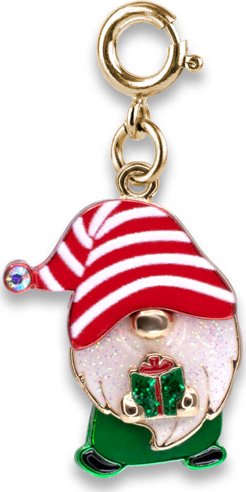 Gold Swivel Christmas Gnome Charm