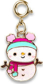 Gold Swivel Snowman Charm