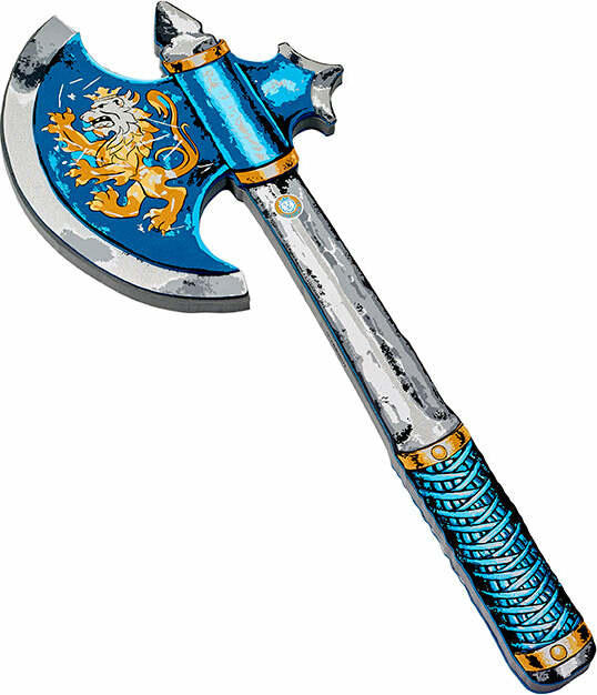 Noble Knight Blue Axe