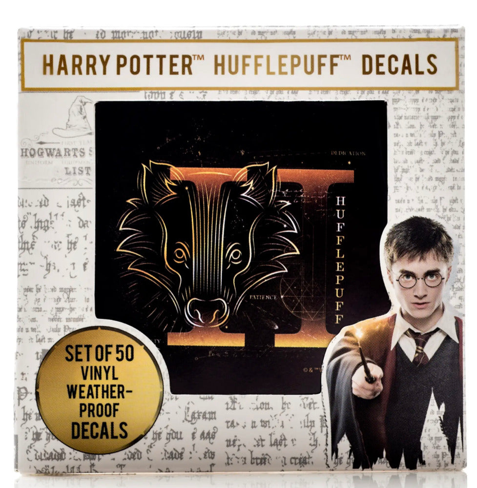 Set of 50 Harry Potter Vinyl Stickers - Hufflepuff