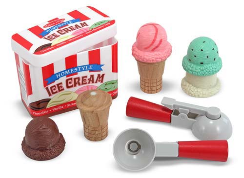 Ice Cream Scoop Play Food Set – Pufferbellies Toys & Books