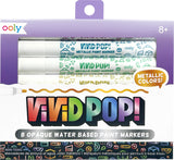 Vivid Pop! Water Based Paint Markers - Metallic - Set of 8