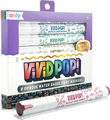 Vivid Pop! Water Based Paint Markers - Metallic - Set of 8