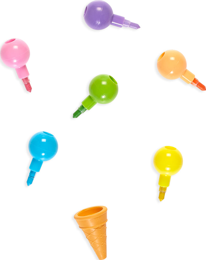 Ice Cream Scoop Stacking Crayons