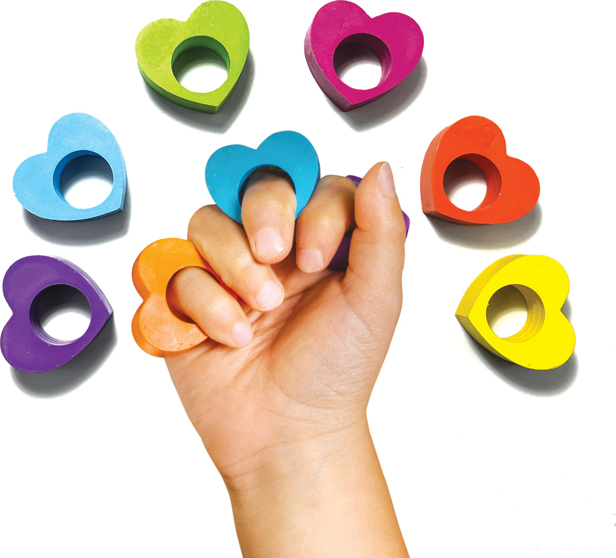 Heart Ring Crayons - Set of 6