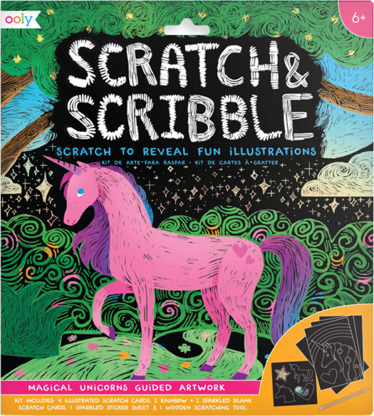 Magical Unicorns Scratch and Scribble