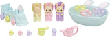 Calico Critters Triplets Baby Bathtime Set