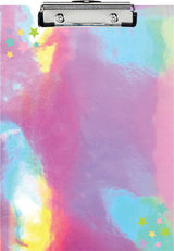 Pink Holographic Clipboard Set