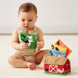 Itzy Sensory Scarves™ "Tissue” Box for Put-and-Take Play (Farm Friends) Itzy Ritzy