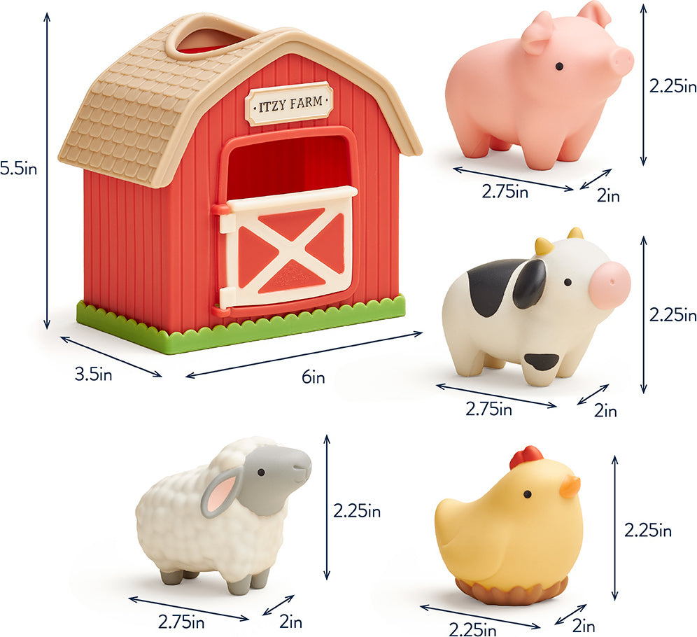 Itzy Play Barn™ - Spill and Fill Activity Toy - Farm Friends Itzy Ritzy